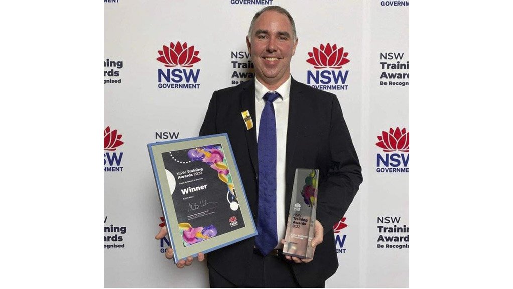 Komatsu named Large Employer of the Year in NSW Training Awards