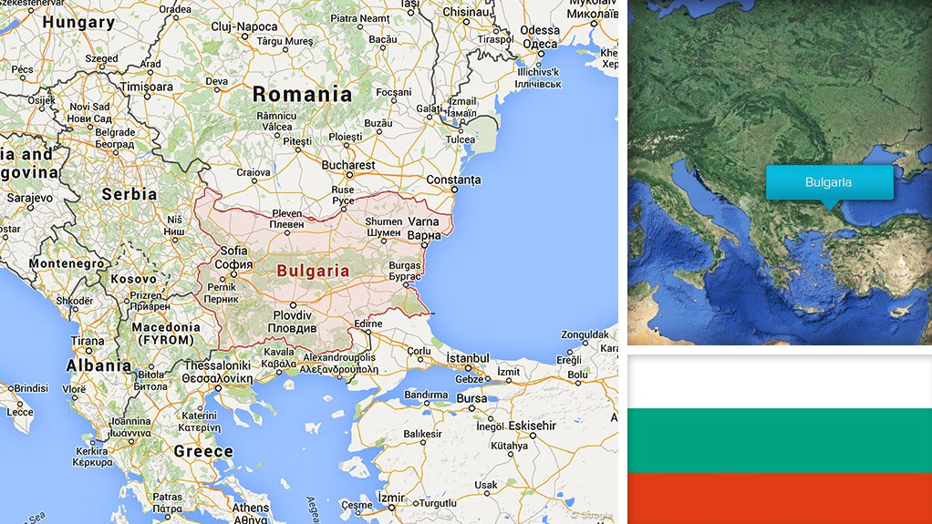 Image of Bulgaria map/flag