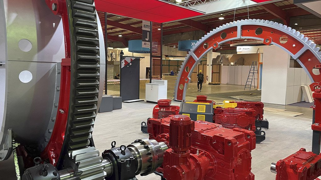 SEW-EURODRIVE's girth gear solution on display at Electra Mining Africa 2022.