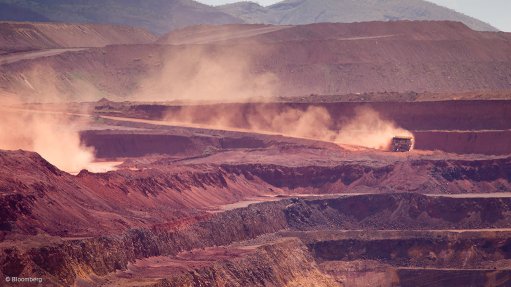 Photo of an iron-ore mining operation in Australia's Pilbara
