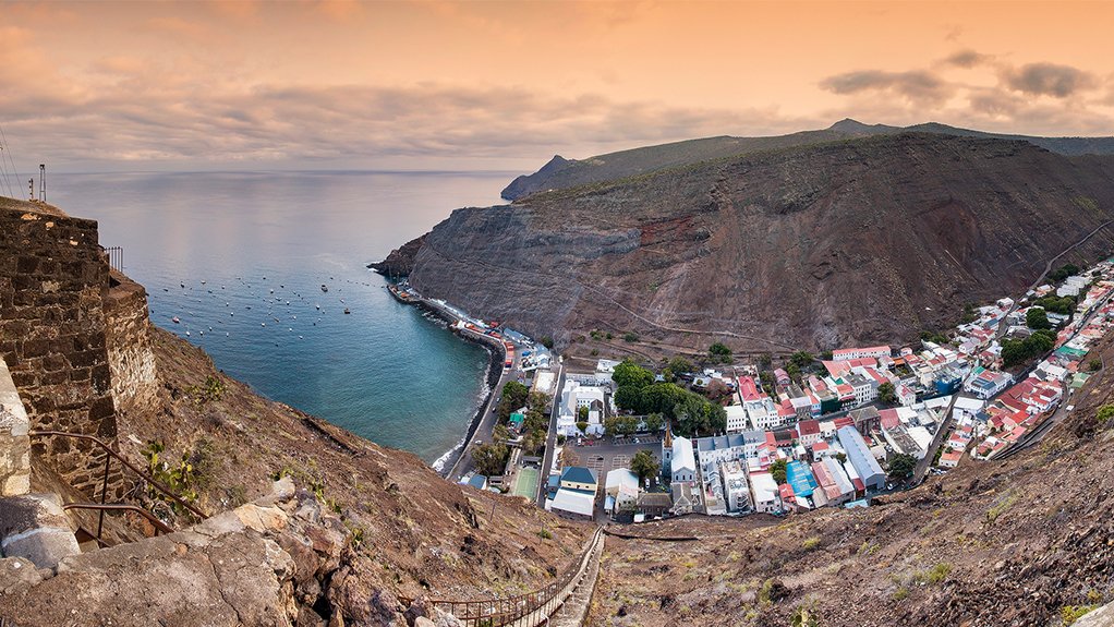 An image showing Jamestown and James Bay in St Helena Island 