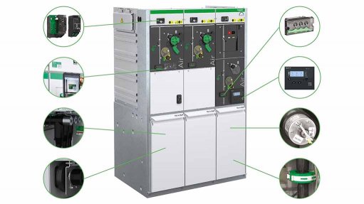 Image of Schneider Electric's RM AirSeT gas-insulated (GIS) switchgear 