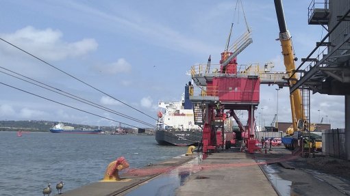 A photo of Transnet's port operations