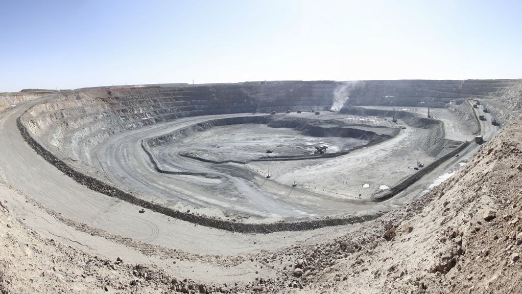 A photo of the Oyu Tolgoi mine