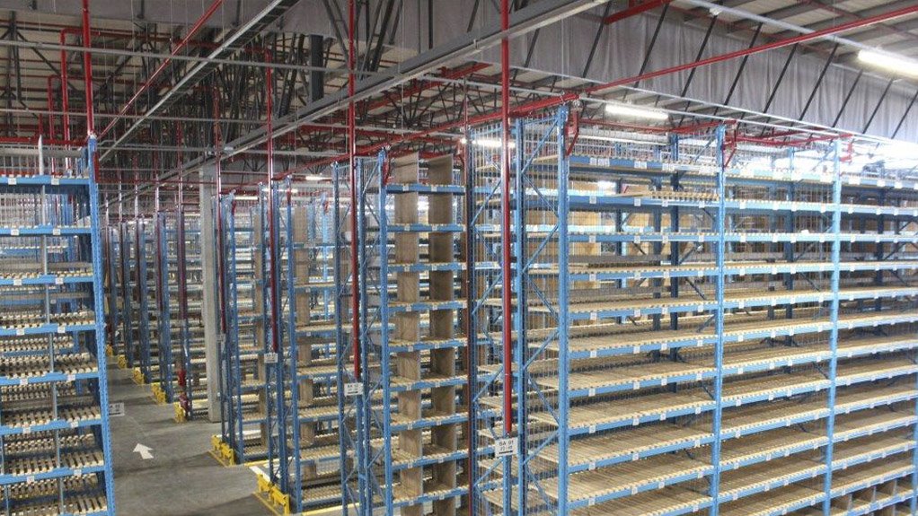 Row upon row of racking configurations which was selected for a client in the automotive sector