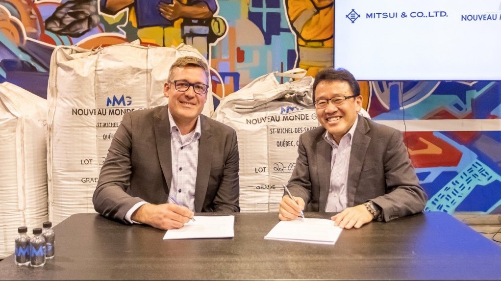 Eric Desaulniers and Hiroshi Kakiuchi officialise the partnership at a signing ceremony at NMG’s Phase-1 plant.