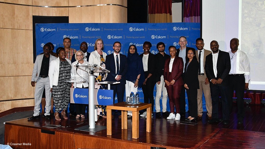 The successful bidders at a signing ceremony held at Megawatt Park on October 14 