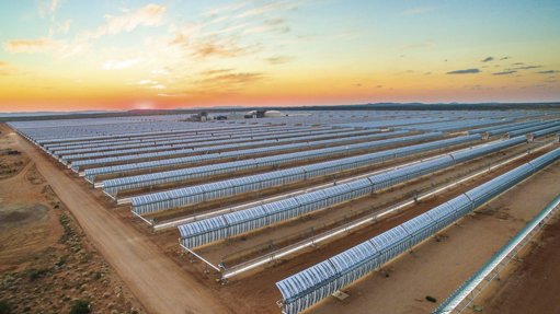 An image of ACWA Power's Bokpoort solar energy plant in South Africa 
