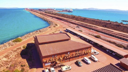 An image of The Saldanha Bay iron-ore export terminal in South Africa