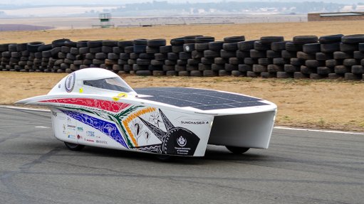 Image of the TUT team car which won this year's Ilanga Cup Solar Challenge