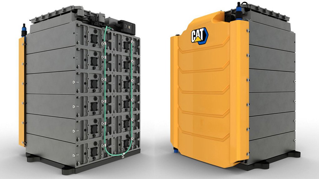 Image of two Caterpillar batteries for the off-highway industry 