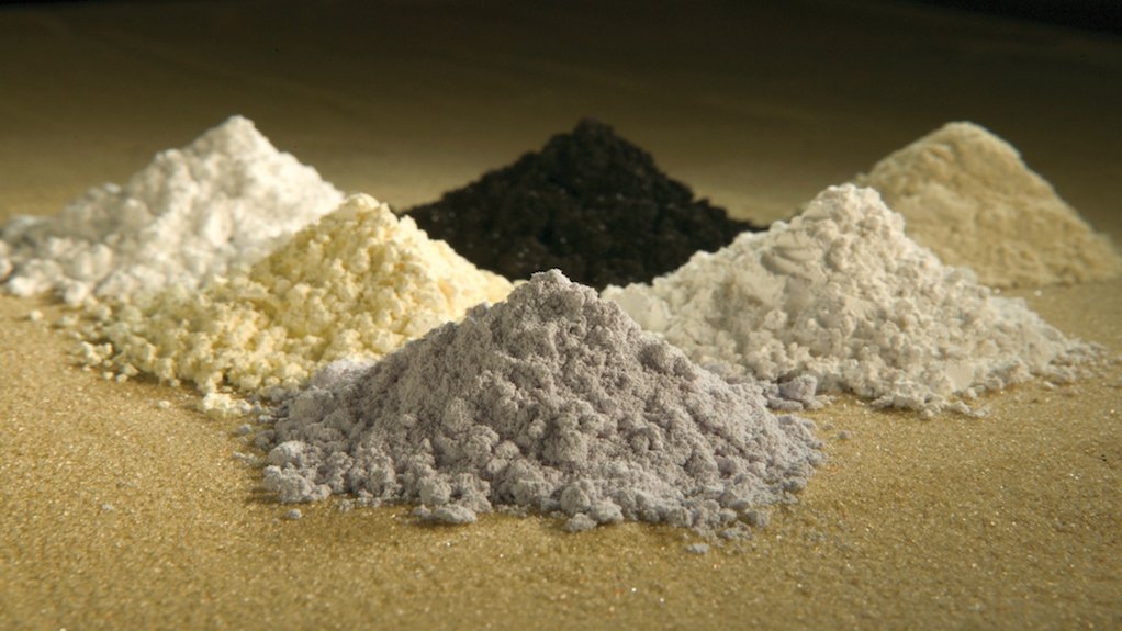Image of mounds of rare earths