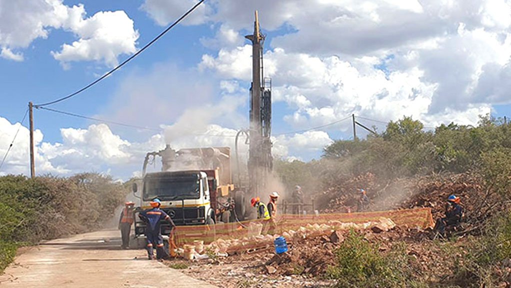 Exploration drilling at the K.Hill project in Botswana