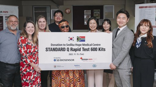 SD Biosensor donates rapid test kits to Sediba Hope Medical Centre