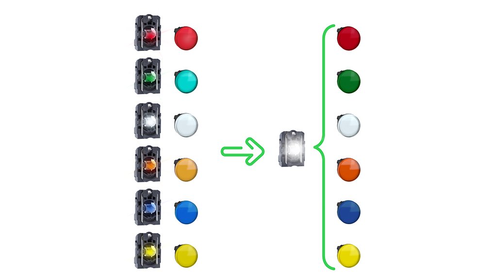 Image of Schneider Electric's Harmony universal LED pushbuttons