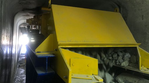 Image of the Trio EF3606 pan feeder installed by Weir Minerals Africa

