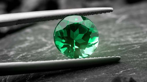 polished and cut emerald