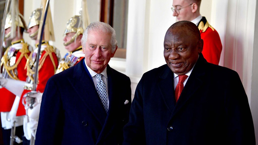 UK's King Charles & SA President Cyril Ramaphosa