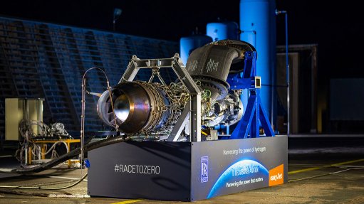 The Rolls-Royce AE 2100-A engine that was successfully ground-run using hydrogen as fuel