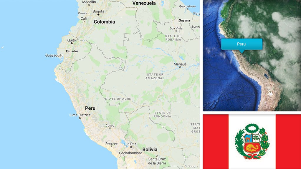 Image of Peru map/flag