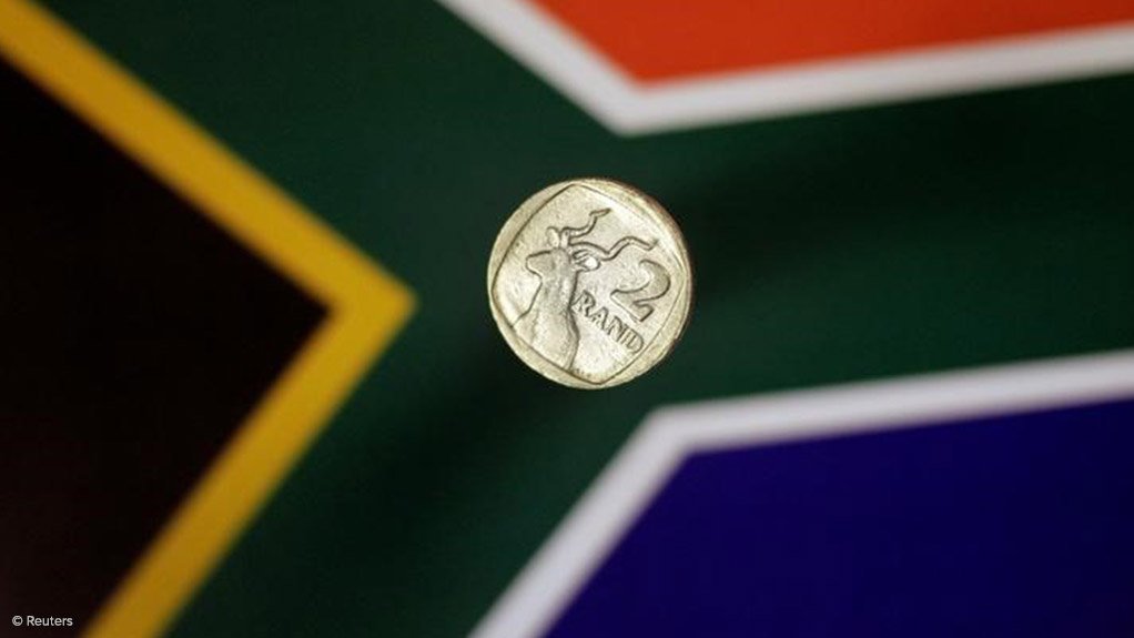Rand against SA flag 