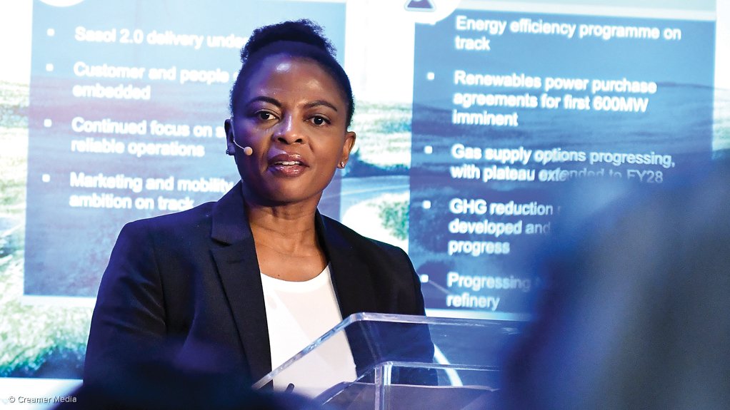 Sasol energy business VP Priscillah Mabelane