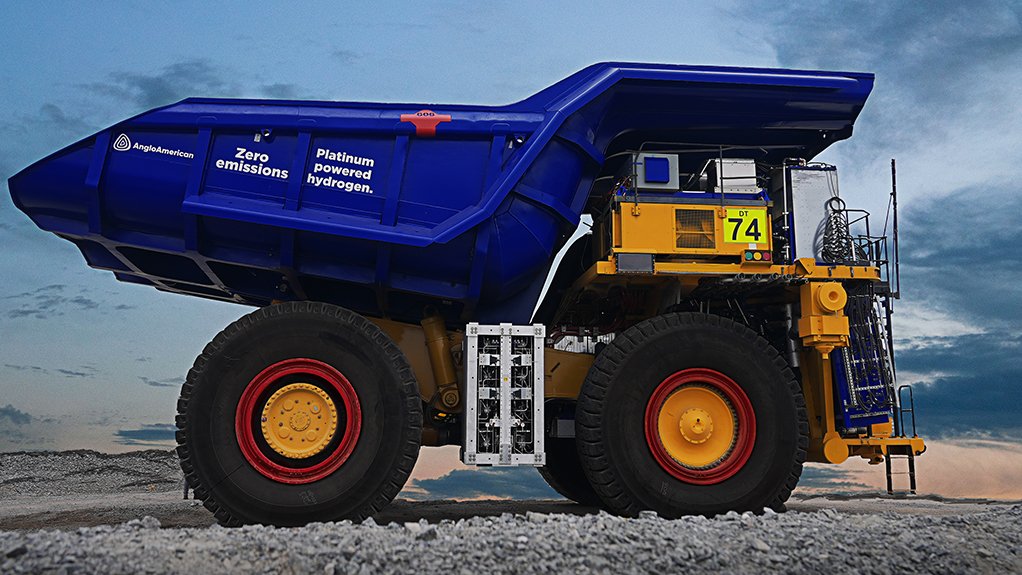 Image of Anglo American's nuGen fuel-cell truck
