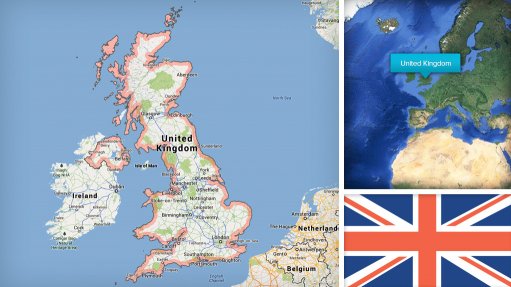 Image of UK map/flag