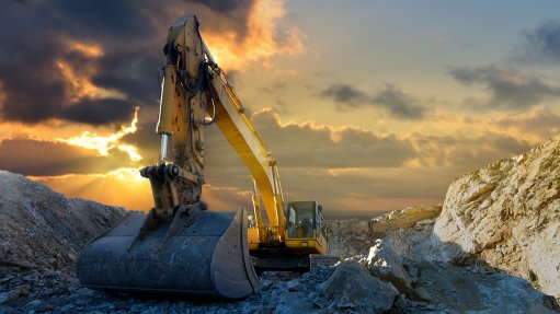 A machine on site at a mining operation