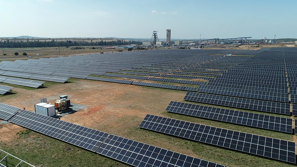 Image of solar panels on Khanyisa solar photovoltaic plant 2