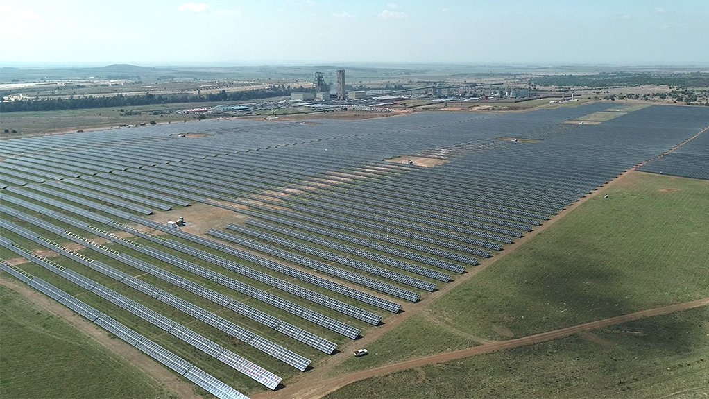 Image of solar panels on Khanyisa solar photovoltaic plant 3