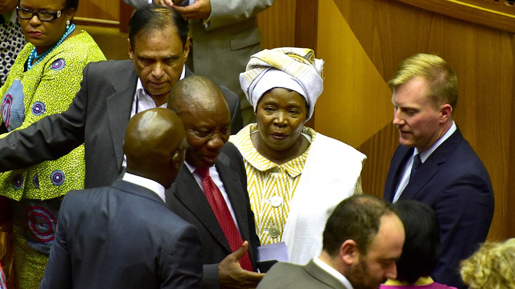 President Cyril Ramaphosa & Minister Nkosazana Dlamini-Zuma