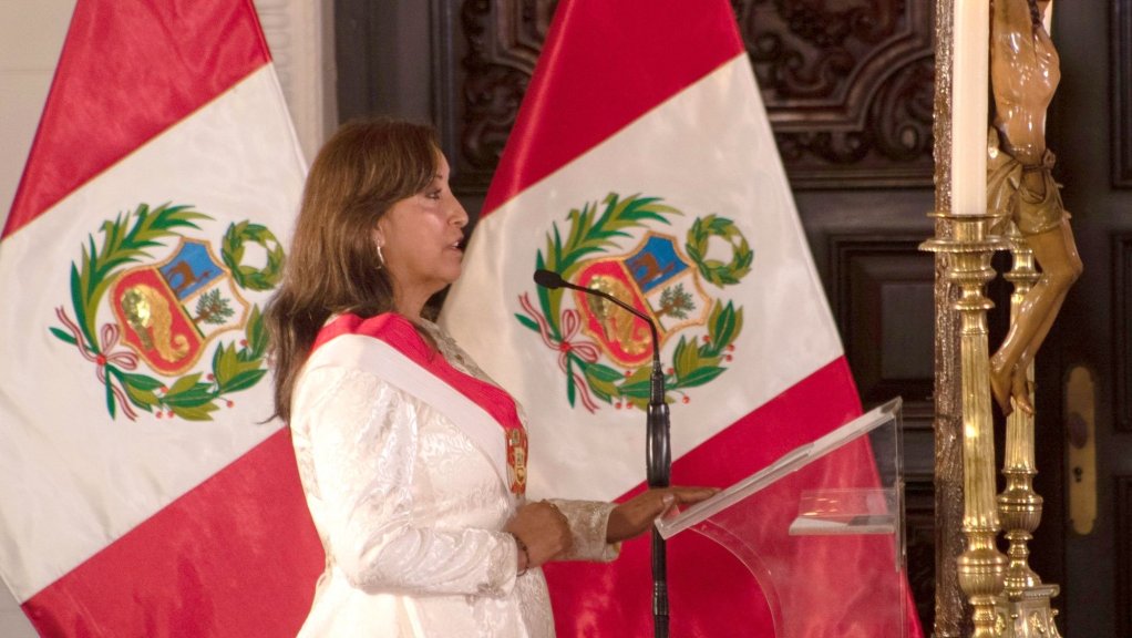 Peru's new President, Dina Boluarte.