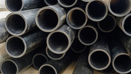 An image depicting plastic pipes