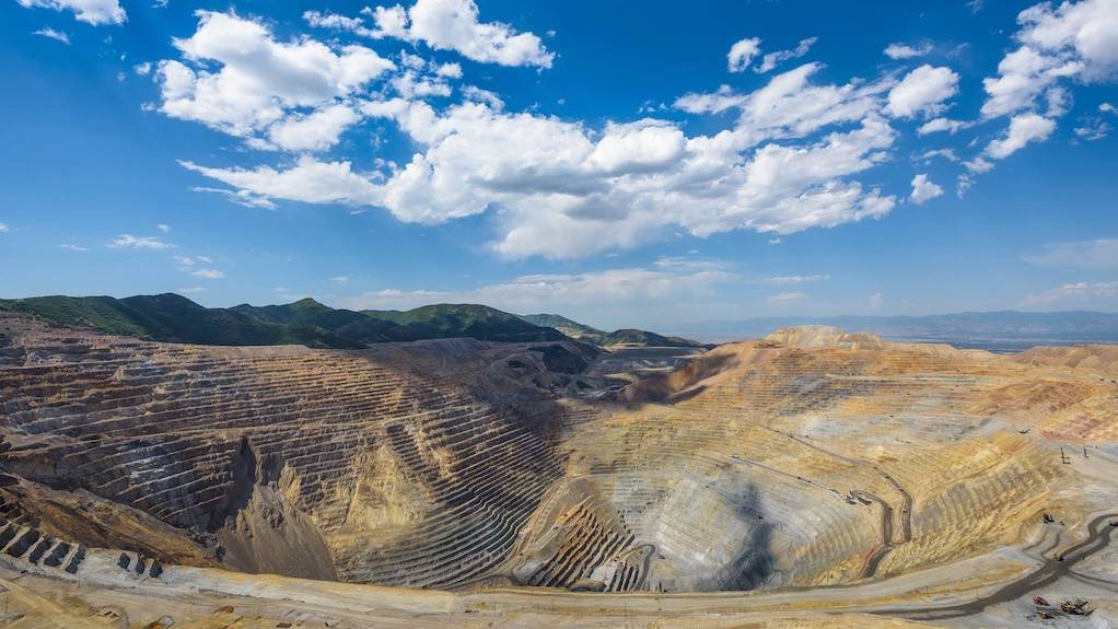 Aerial view of the Kennecott mine