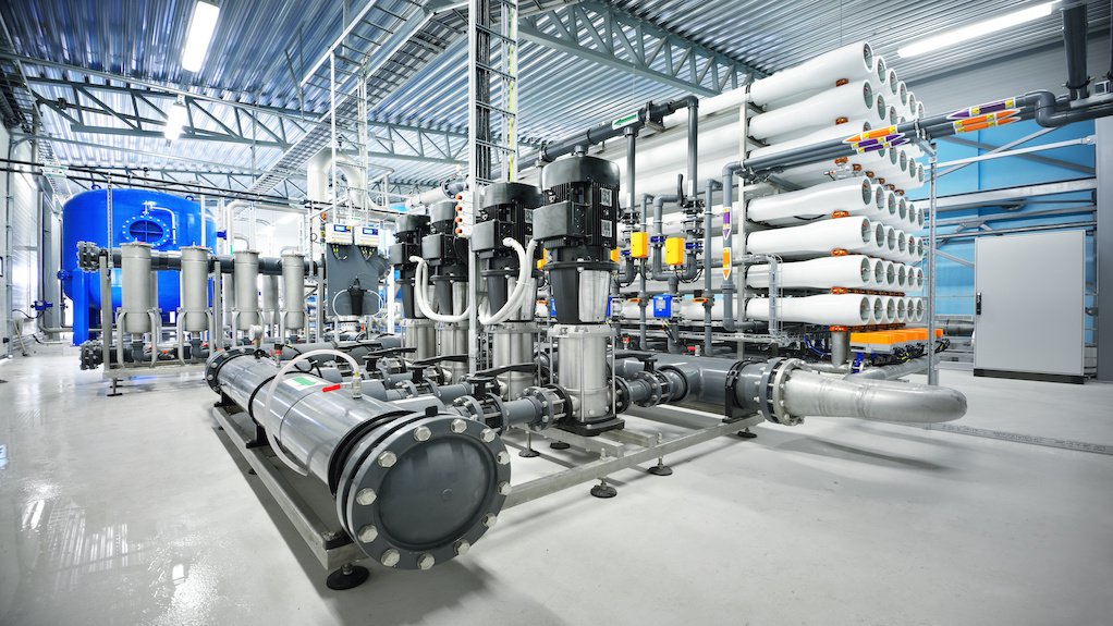 Desalination reverse osmosis plant