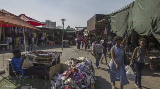 Informal traders operating in South Africa