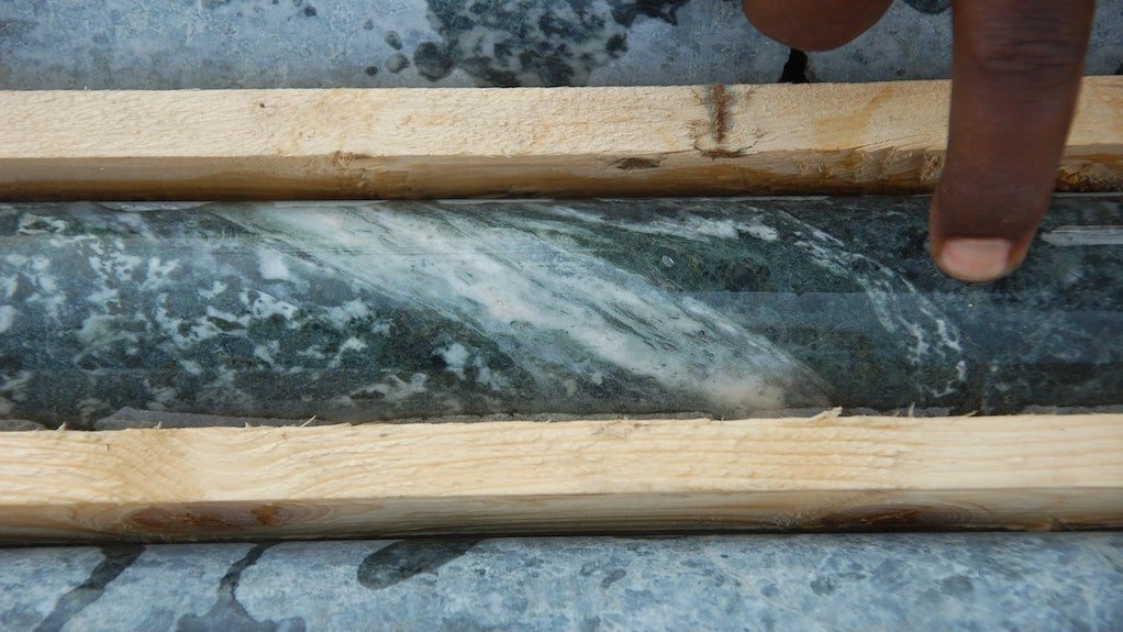 Image of drill core from the Segele gold project