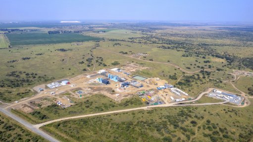 Aerial view of the Virginia gas project