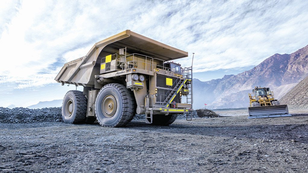 A stock image of a mine truck