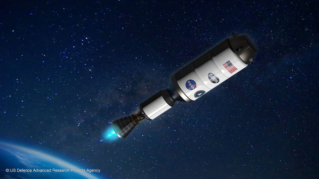 An artist’s impression of the Draco spacecraft in operation