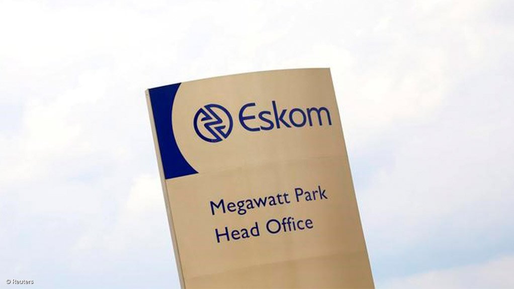 Entry sign at Eskom's head office in Gauteng