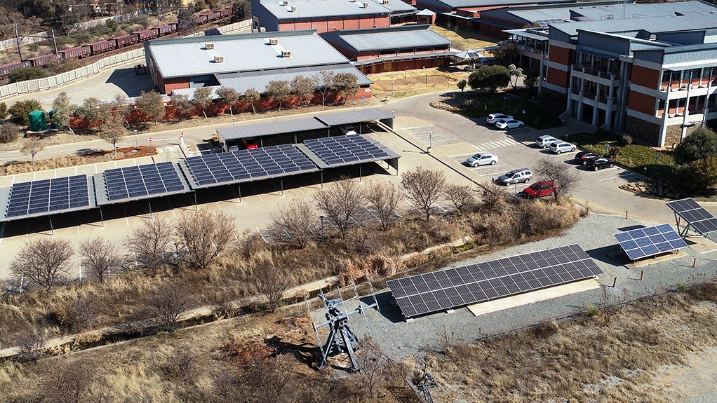 Hydrogen South Africa solar installation at NWU to supply clean electricity for hydrogen production.