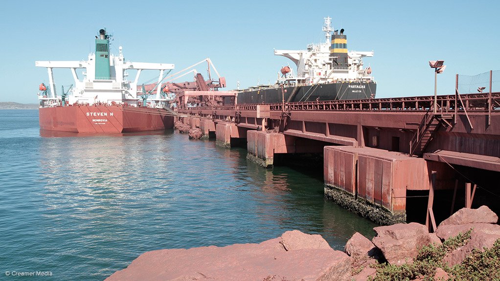 Saldanha iron-ore port.