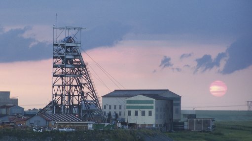 Shaft at Evander gold mine.