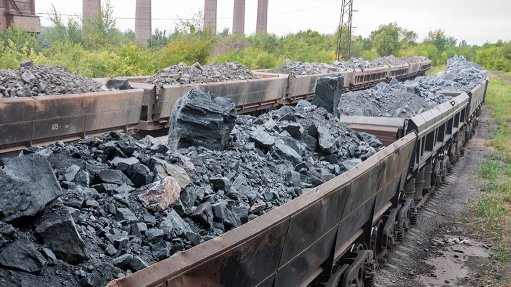 Train conveying iron-ore