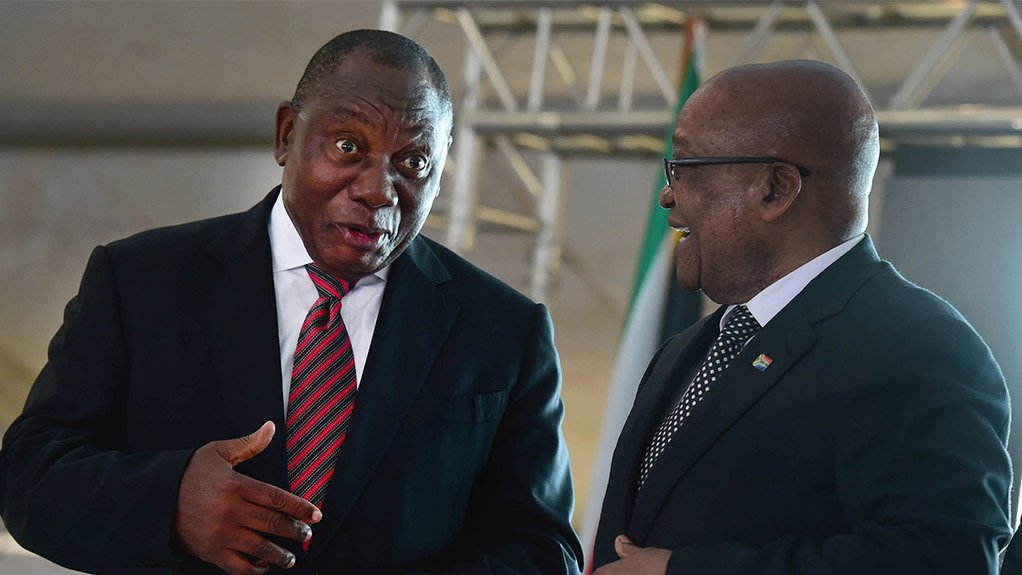 President Cyril Ramaphosa and former President Jacob Zuma