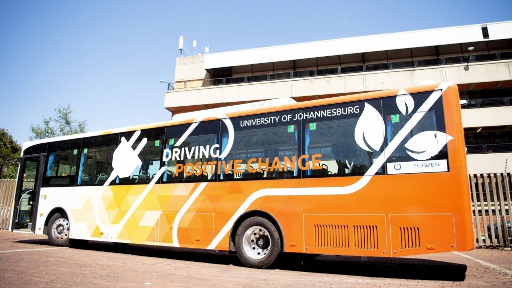 An electric bus owned by UJ