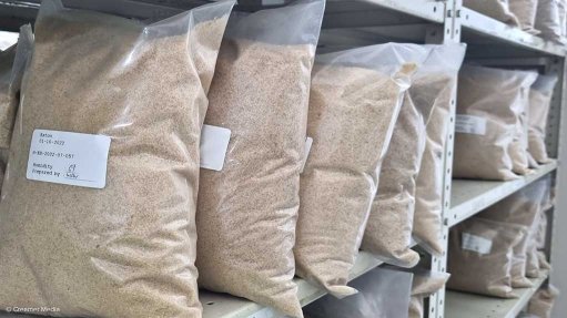 Raw sugar at Durban's sugar export terminal