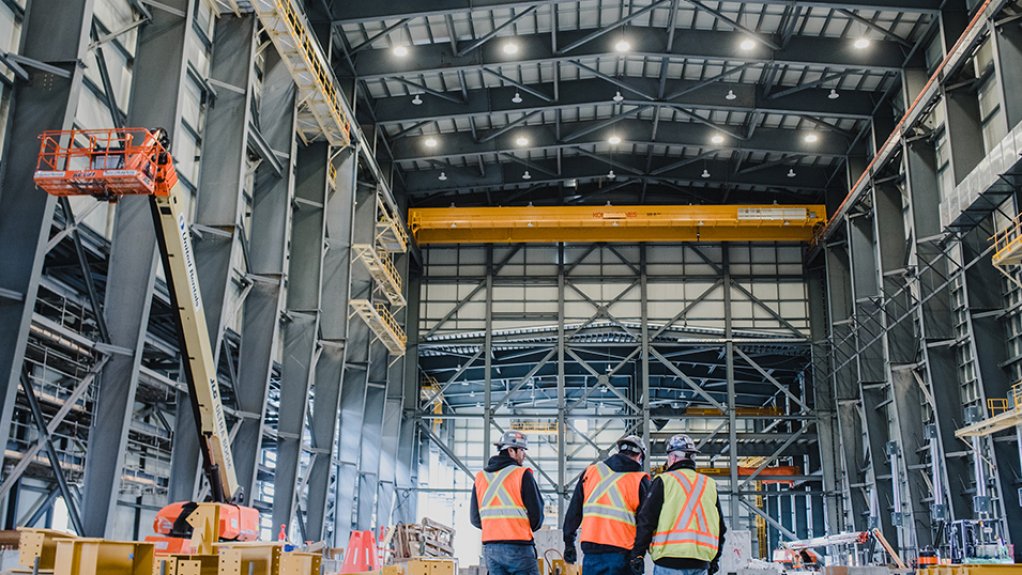 An image of The interior design of the processing plant at the Cote project.